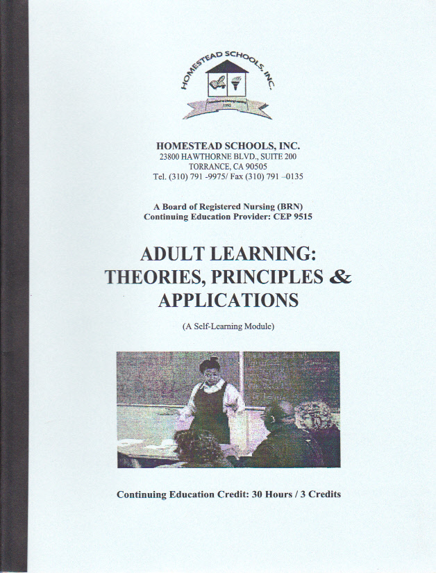 Adult Learning:Theories,Principles & Application- Book w/Test